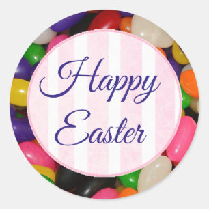 Happy Easter Jelly Bean Stickers