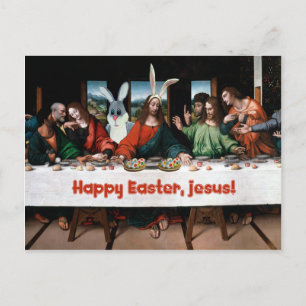 Happy Easter, Jesus! Funny Easter Postcard