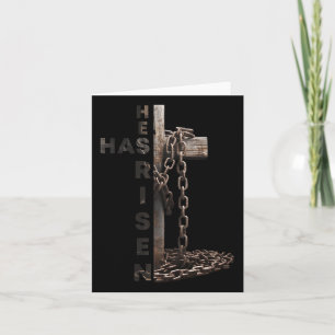 Happy Easter Jesus He Has Risen Religious Christia Card