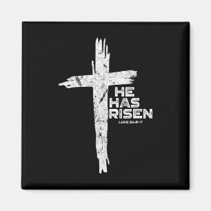 Happy Easter Jesus He Has Risen Religious Christia Magnet