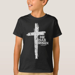 Happy Easter Jesus He Has Risen Religious Christia T-Shirt