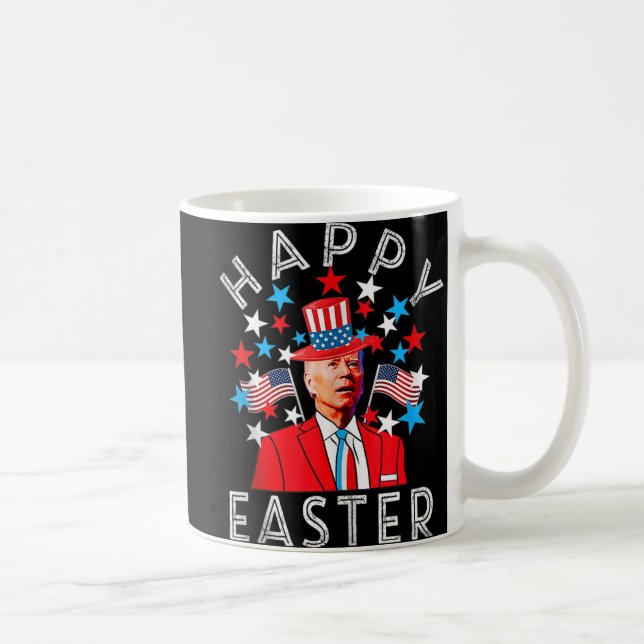 Happy Easter Joe Biden 4th Of July Memorial Indepe Coffee Mug (Right)