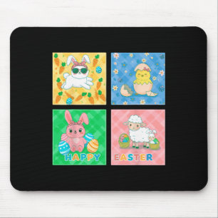 Happy Easter Joyful Cute Adorable Festive Bunny Mouse Mat