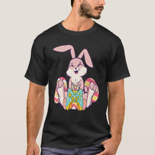 Happy Easter Joystick Bunny Ear Funny Gaming Kids  T-Shirt