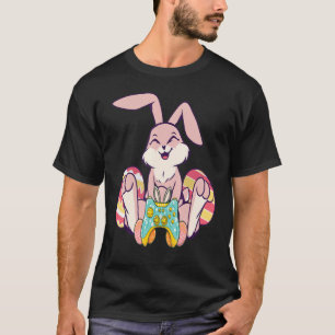 Happy Easter Joystick Bunny Ear Gaming Kids Boys T-Shirt