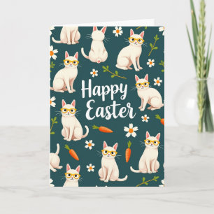 Happy Easter Kitty Cat Card