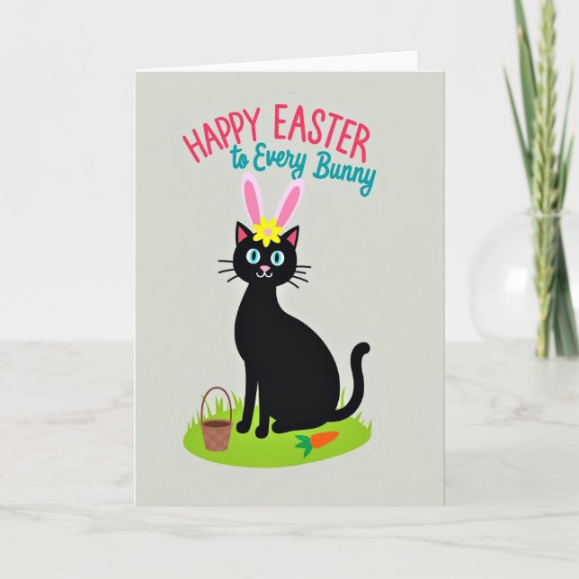 Happy Easter Kitty Friend Card (Front)