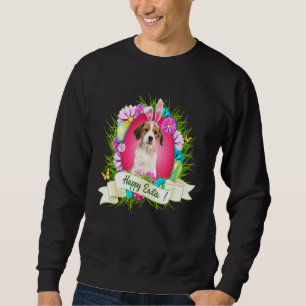 Happy Easter Kooikerhondje Wearing Bunny Ear Eggs  Sweatshirt