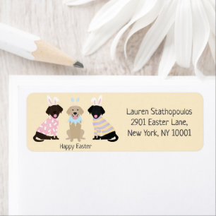 Happy Easter Labrador Retriever Dogs