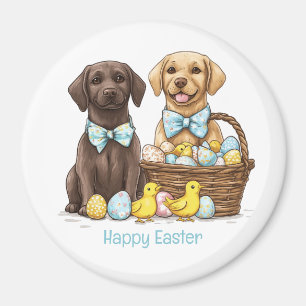 Happy Easter Labrador Retriever Dogs Magnet