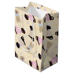 Happy Easter Labrador Retriever Dogs Medium Gift Bag
