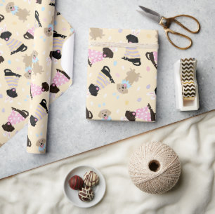 Happy Easter Labrador Retriever Dogs Wrapping Paper