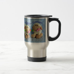 Happy Easter Lambs Travel Mug