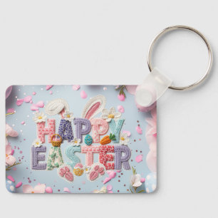 Happy Easter "Latch Yarn" Key Ring
