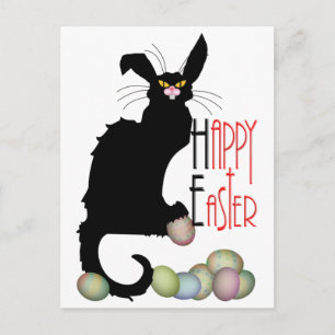 Happy Easter - Le Chat Noir Holiday Postcard