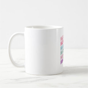 Happy Easter Leopard Bunny Groovy Cute Rabbit Coffee Mug