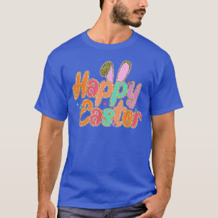 Happy Easter Leopard Easter Day Bunny Rabbit Boys T-Shirt