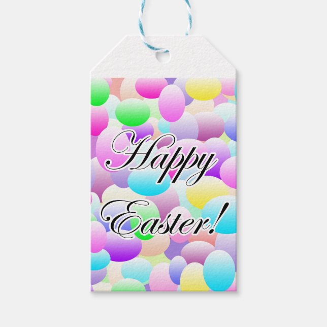 Happy Easter Light Gift Tags (Front)