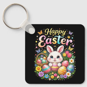 Happy Easter Little Bunny Key Ring