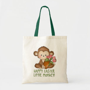 Happy Easter Little Monkey tote bag