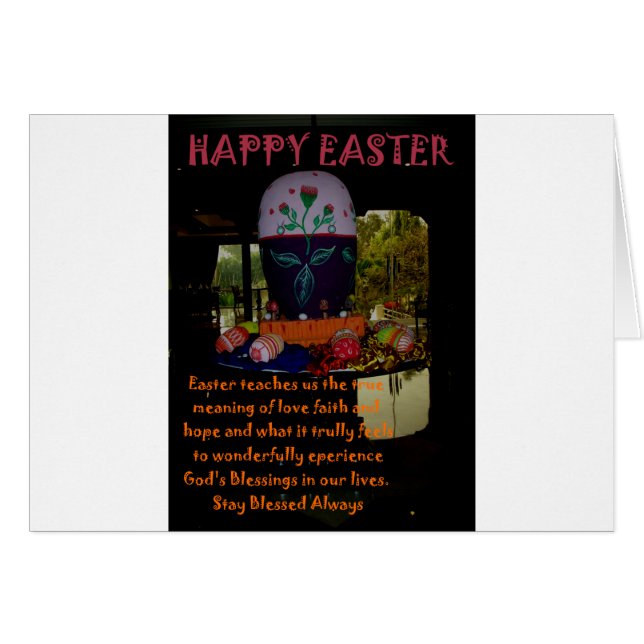 Happy Easter Love Faith and Hope Wishes (Front Horizontal)