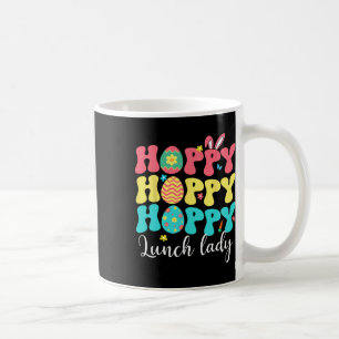 Happy Easter Lunch Lady Colourful Bunny Job Team H Coffee Mug