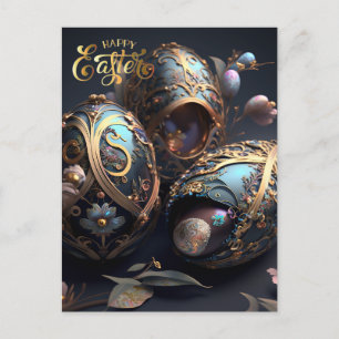 Happy Easter. Magic Easter Eggs Postcard