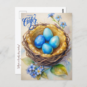 Happy Easter. Magic Easter Eggs Postcard
