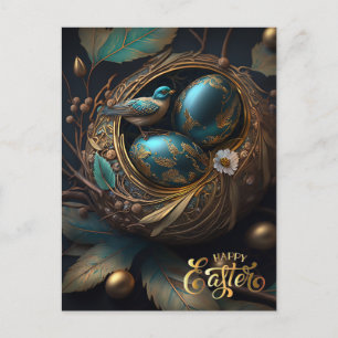 Happy Easter. Magic Easter Eggs Postcard