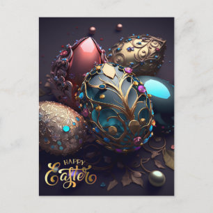 Happy Easter. Magic Easter Eggs Postcard
