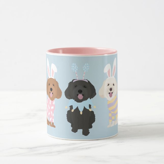 Happy Easter Maltipoo Dogs Mug (Center)