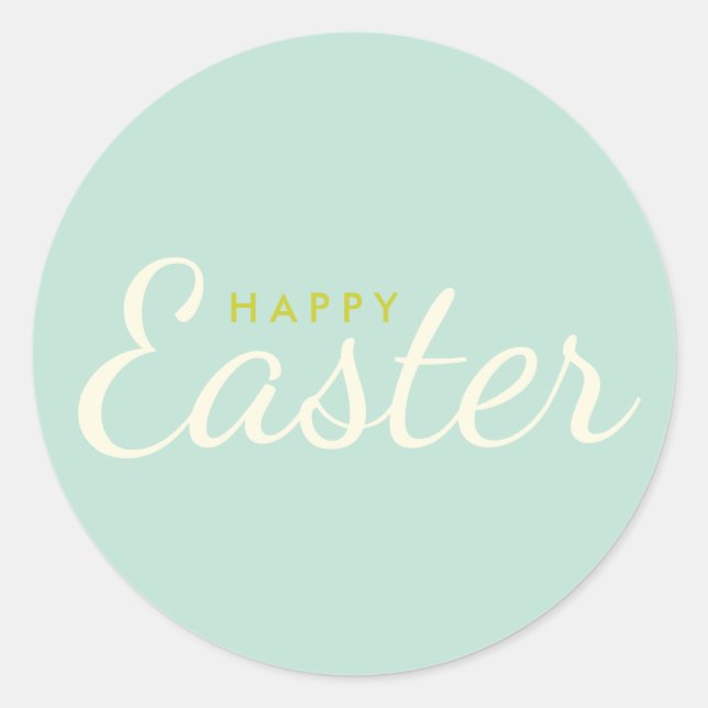 Happy Easter Mint Envelope Seal (Front)