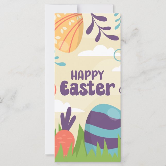 Happy Easter Money Holder Gift Card Chocolate Egg (Front)