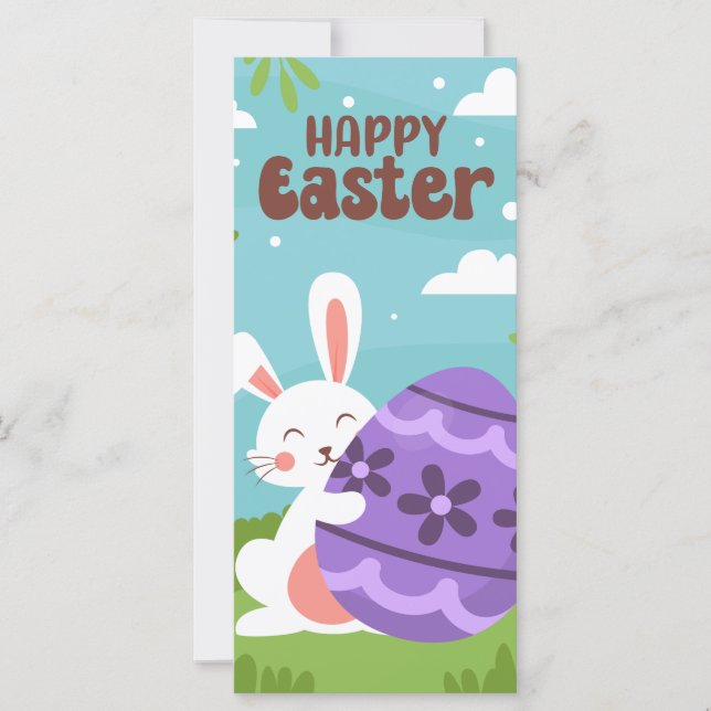 Happy Easter Money Holder Gift Card Chocolate Egg (Front)