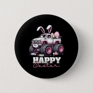 Happy Easter Monster Truck Easter Bunny Monster Tr 6 Cm Round Badge