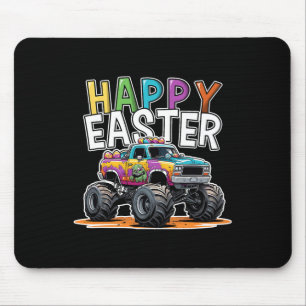 Happy Easter Monster Truck Easter Egg Hunting Boys Mouse Mat