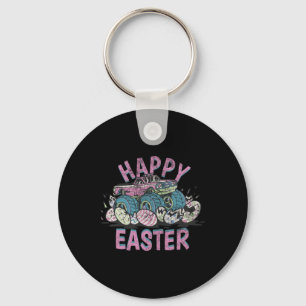 Happy Easter Monster Truck Easter Eggs For Toddler Key Ring
