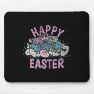 Happy Easter Monster Truck Easter Eggs For Toddler Mouse Mat