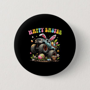 Happy Easter Monster Truck Easter Eggs Toddler For 6 Cm Round Badge