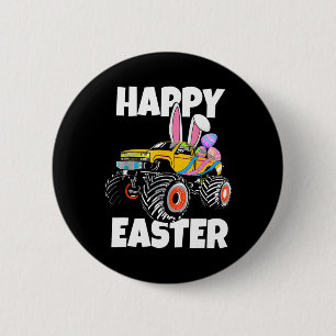 Happy Easter Monster Truck Easter Eggs Toddler Kid 6 Cm Round Badge