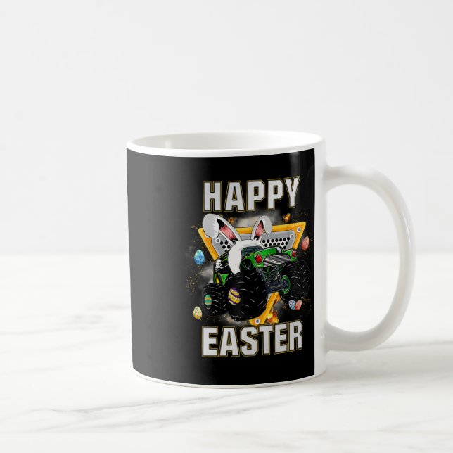 Happy Easter Monster Truck Easter Eggs Toddler Kid Coffee Mug (Right)