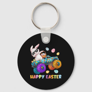 Happy Easter Monster Truck Easter Eggs Toddler Kid Key Ring