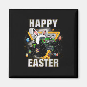 Happy Easter Monster Truck Easter Eggs Toddler Kid Magnet