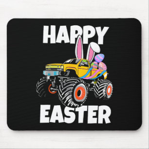 Happy Easter Monster Truck Easter Eggs Toddler Kid Mouse Mat