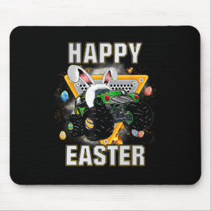 Happy Easter Monster Truck Easter Eggs Toddler Kid Mouse Mat