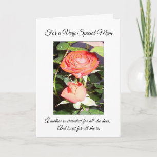 Happy Easter Mum Card - Roses