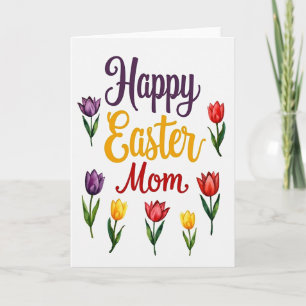 Happy Easter Mum Floral Card