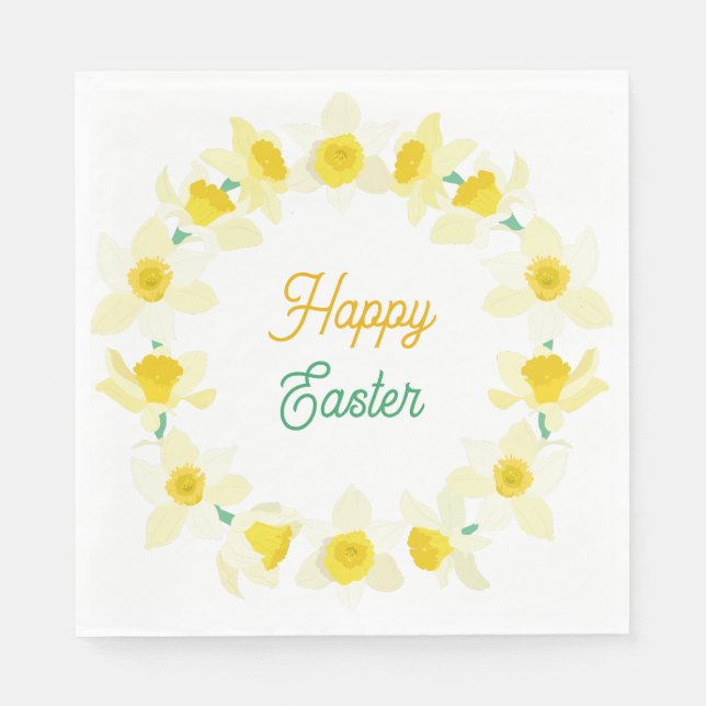 Happy Easter. Napkin (Front)