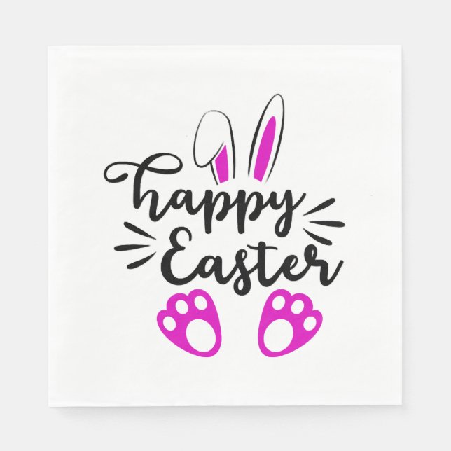 Happy easter            napkin (Front)