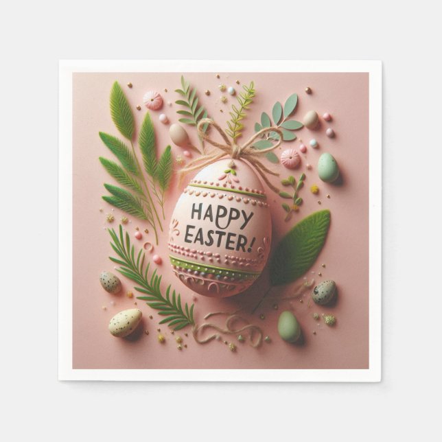 Happy  Easter  Napkin (Front)